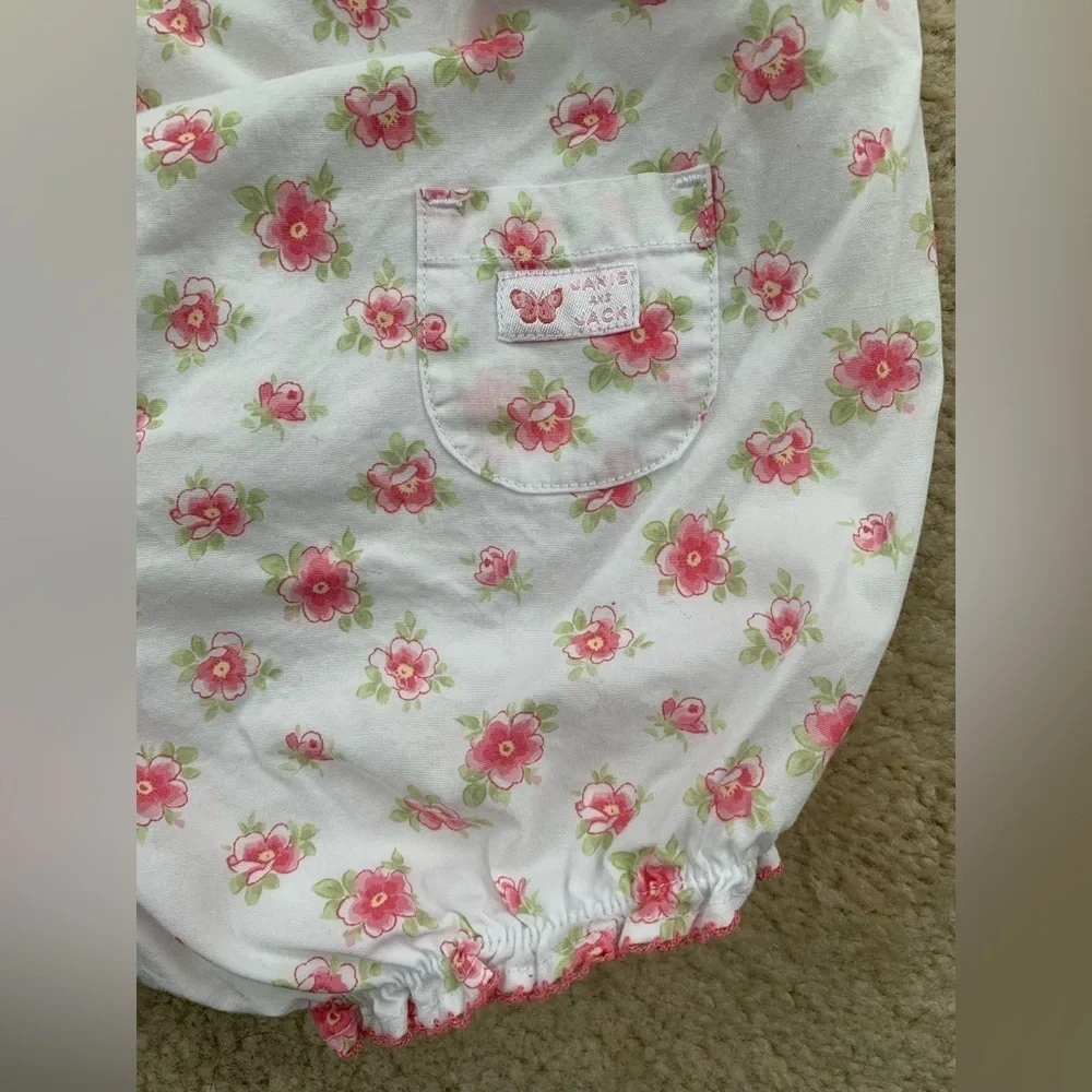 Janie and Jack Size 3-6 Months Floral Bubble Romper